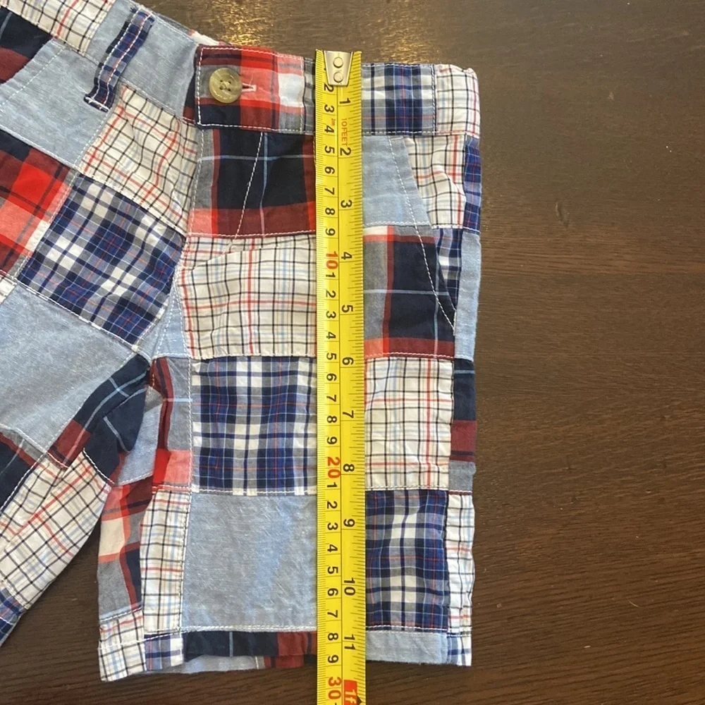 Janie and Jack Plaid Patchwork Shorts